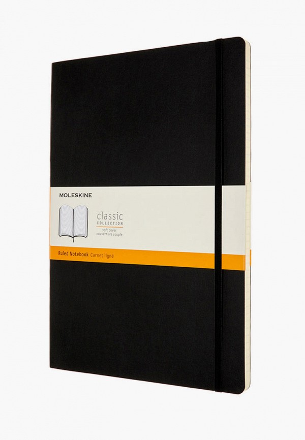 

Блокнот Moleskine, Черный, NOTEBOOK A4 RUL BLK SOFT