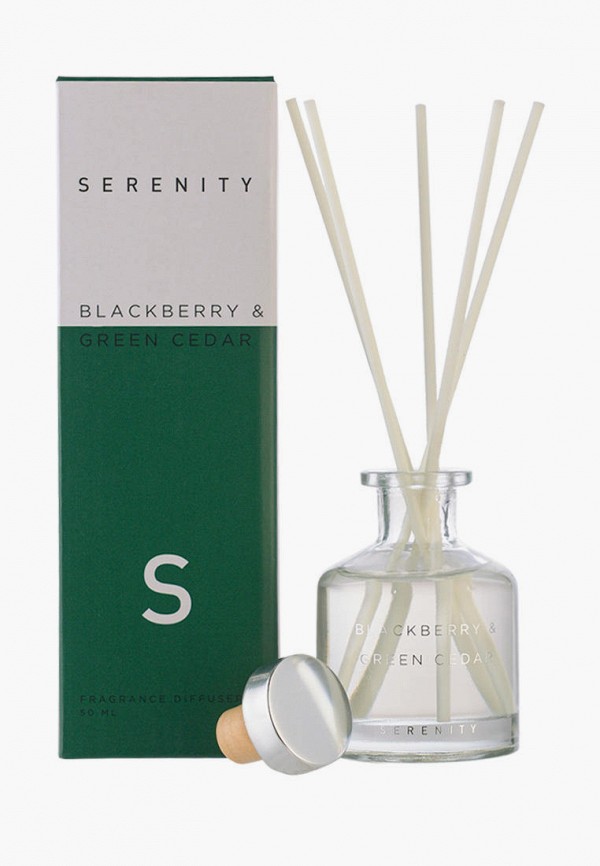 

Аромадиффузор Decogallery, Зеленый, SERENITY Blackberry & Green Cedar
