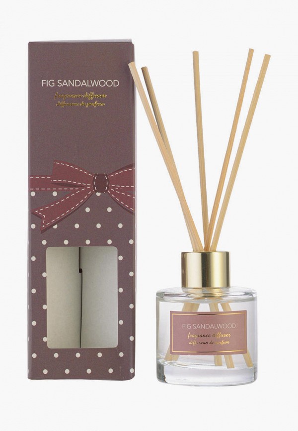 

Аромадиффузор Decogallery, Прозрачный, "Fig & Sandalwood", 40 мл