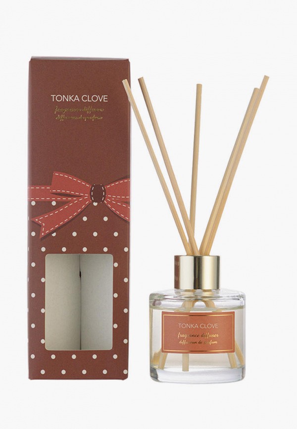 

Аромадиффузор Decogallery, Прозрачный, "Tonka Clove", 50 мл