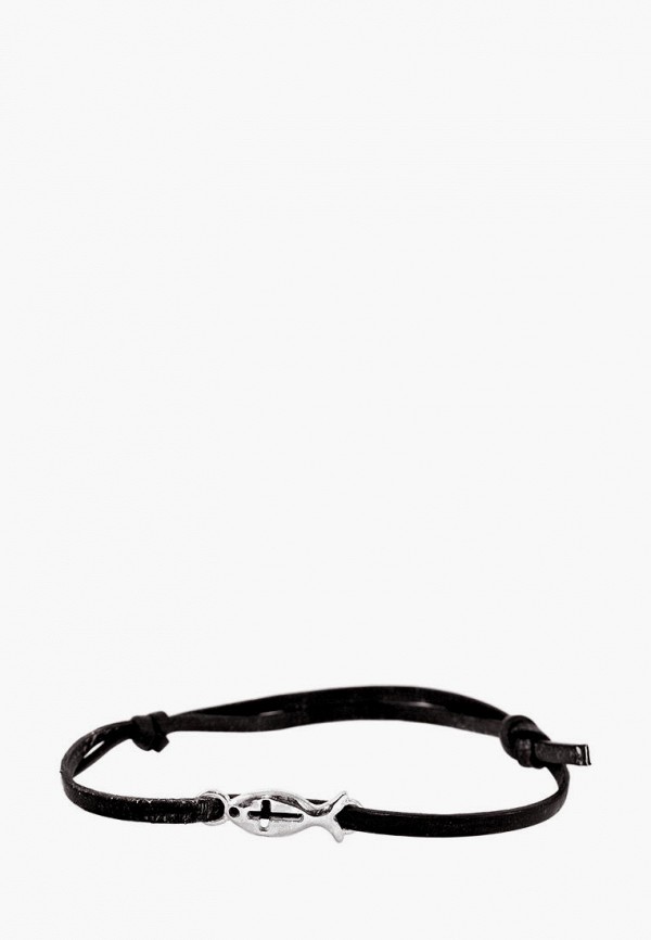 

Браслет из серебра 925 пробы EJ, Серебряный;черный, EJ MP002XU03L4C