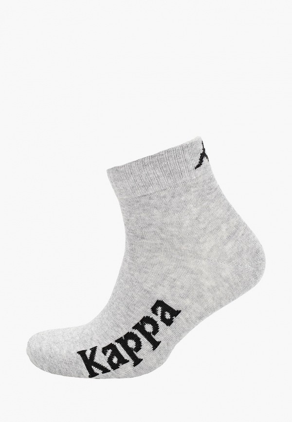 Носки 3 пары Kappa цвет серый  Фото 4