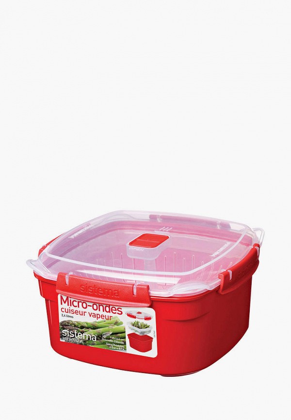 

Контейнер для хранения продуктов Sistema, Красный, MICROWAVE, 2,4 л