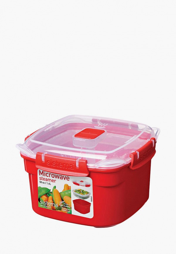 

Контейнер для хранения продуктов Sistema, Красный, MICROWAVE, 1,4 л