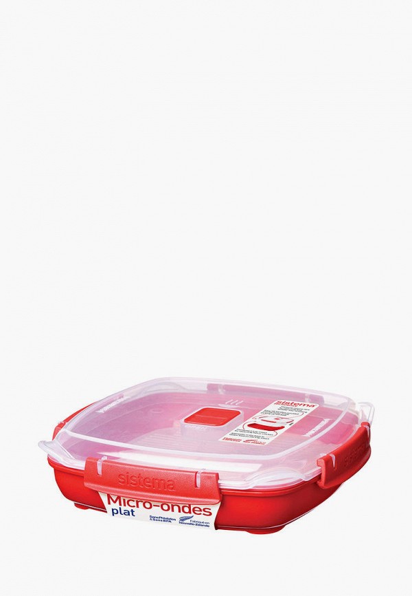 

Контейнер для хранения продуктов Sistema, Красный, MICROWAVE, 880 мл
