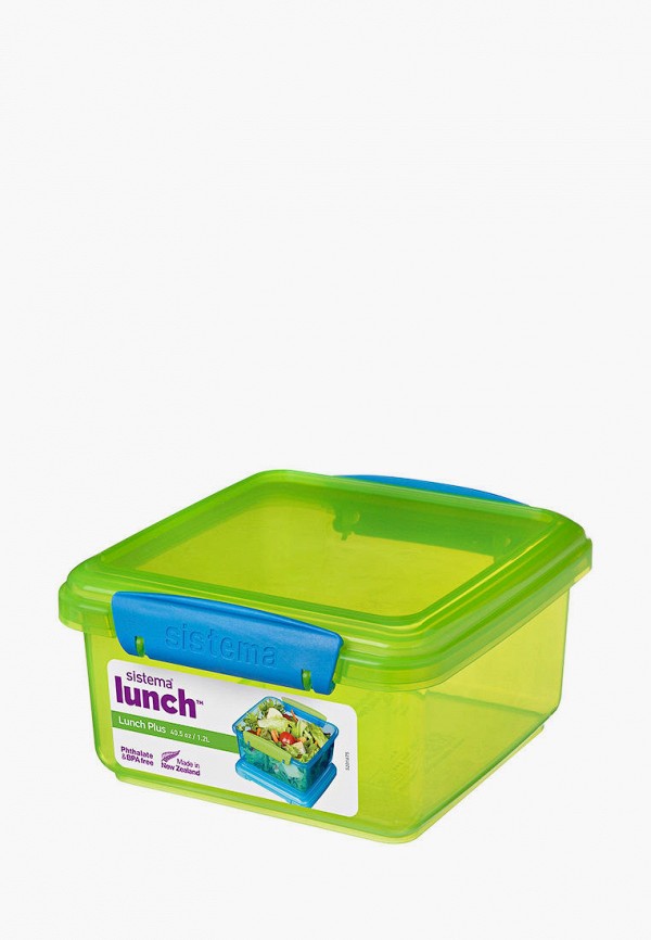 

Ланчбокс Sistema, Зеленый, Lunch, 1,2 л