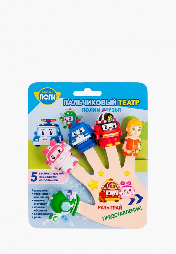 

Набор игровой Росмэн, Разноцветный, Робокар Поли.Пальчиковый театр