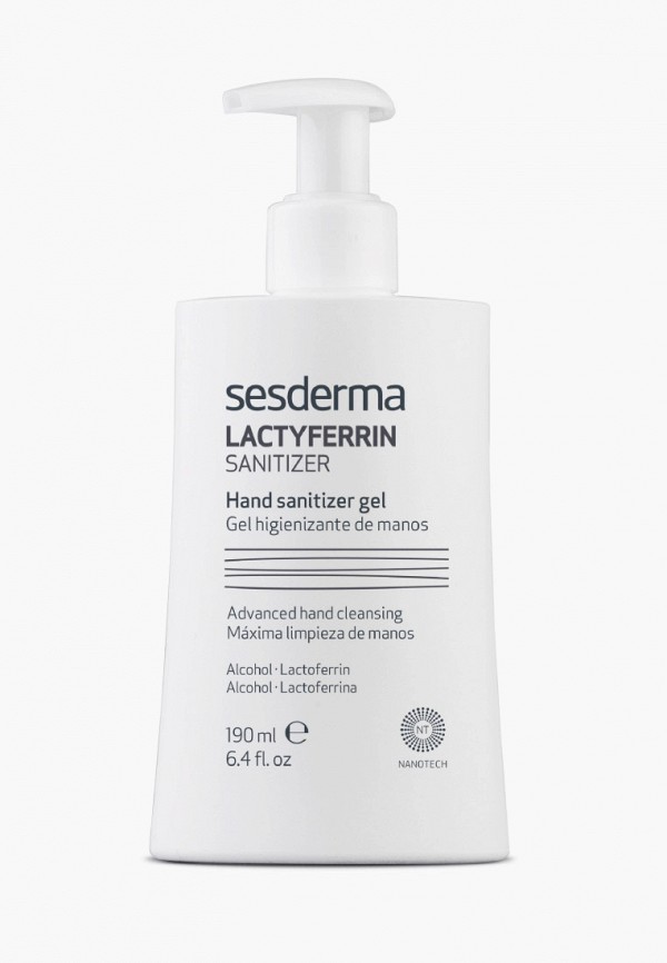 

Гель для рук антисептический Sesderma, Прозрачный, LACTYFERRIN SANITIZER, 190 мл