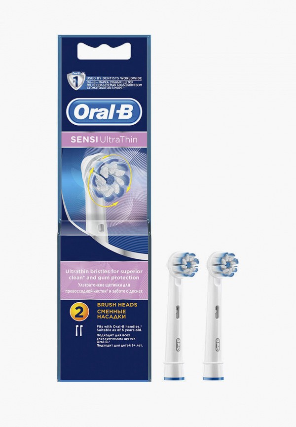 

Комплект насадок для зубной щетки Oral B, Белый, Oral-B EB 60-2 Sensi UltraThin (2 шт).