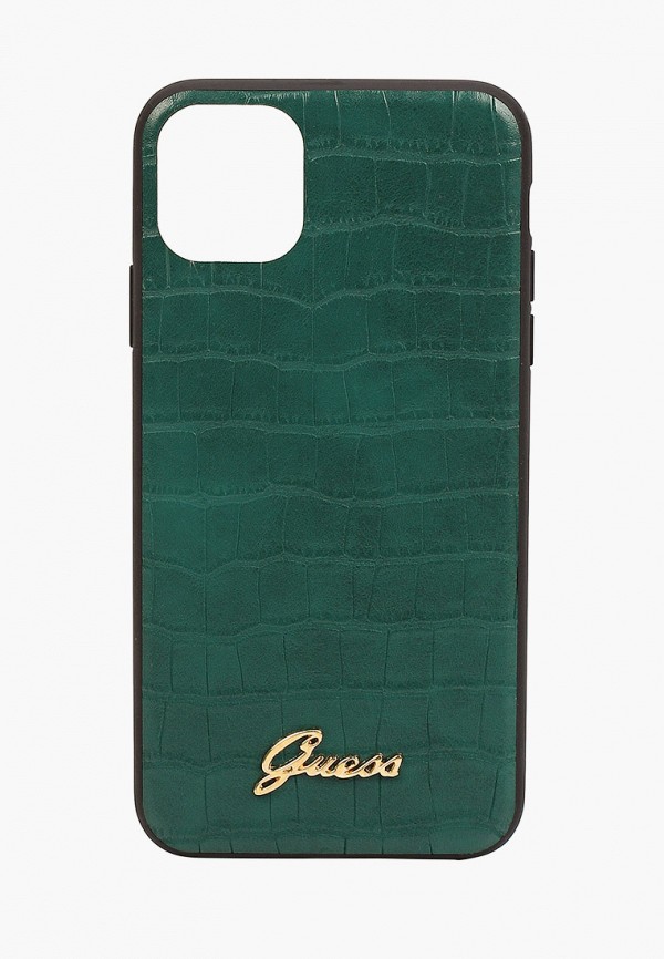

Чехол для iPhone Guess, Зеленый, 11 Pro Max, Animal Croco with metal logo PU Green