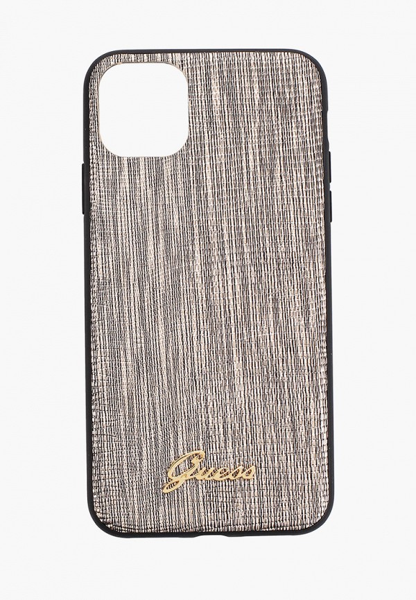 

Чехол для iPhone Guess, Золотой, 11 Pro Max, Animal Lizard with metal logo PU Gold