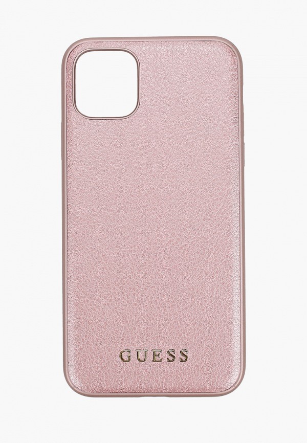 

Чехол для iPhone Guess, Розовый, 11 Pro Max, Iridescent PU Rose gold