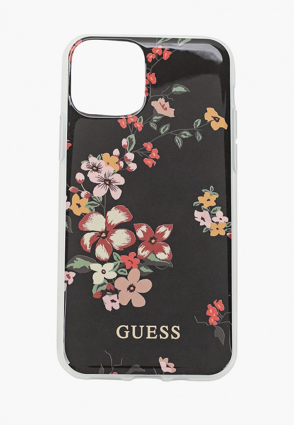 

Чехол для iPhone Guess, Черный, 11 Pro, Flower TPU/PC Shiny N.4 Black