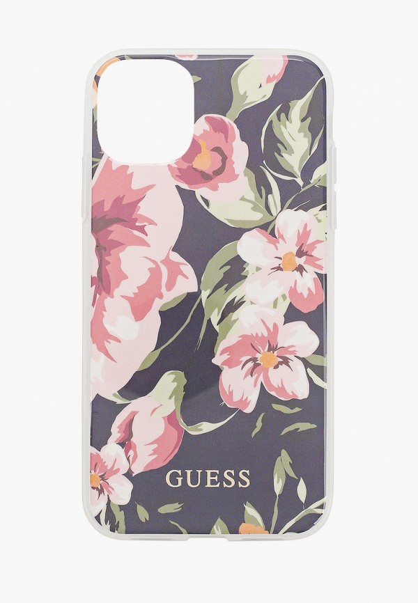 

Чехол для iPhone Guess, Серый, 11, Flower TPU/PC Shiny N.3 Navy