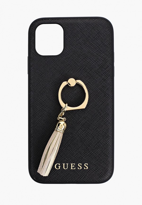 

Чехол для iPhone Guess, Черный, 11, Saffiano PU + Ring Black
