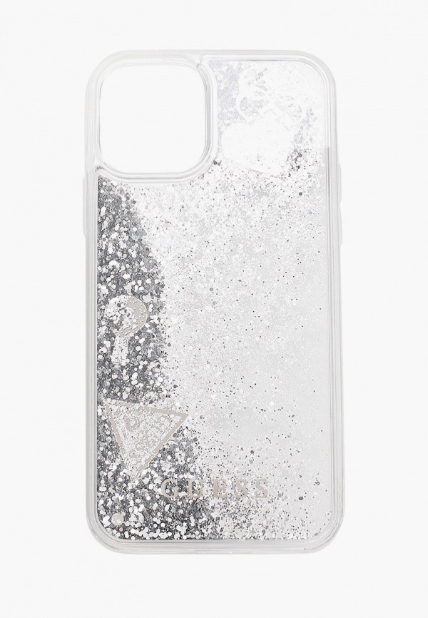 

Чехол для iPhone Guess, Серебряный, 11 Pro, Liquid Glitter Hearts Silver