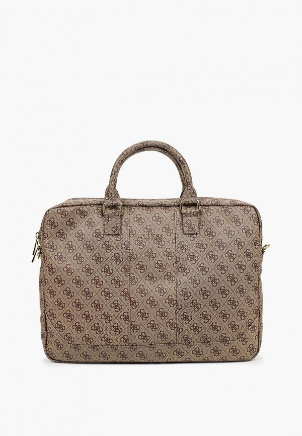 

Сумка Guess, Коричневый, для ноутбука 15" 4G, Uptown Bag PU Brown