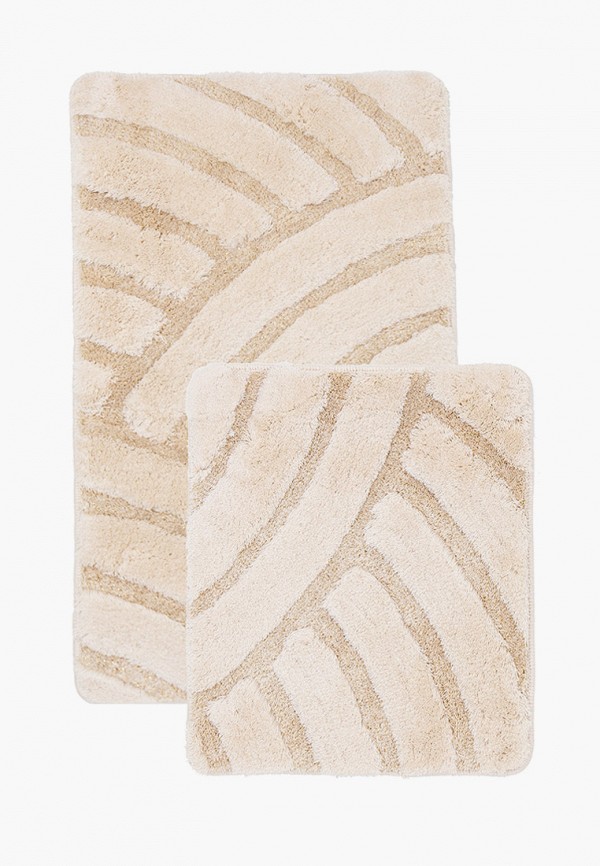 

Комплект ковриков Chilai Home, Бежевый, для ванной, 60x100 и 50x60 см