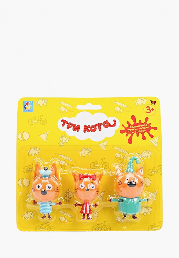

Набор игровой Три Кота, Разноцветный, 3 героя Коржик+Карамелька+Компот