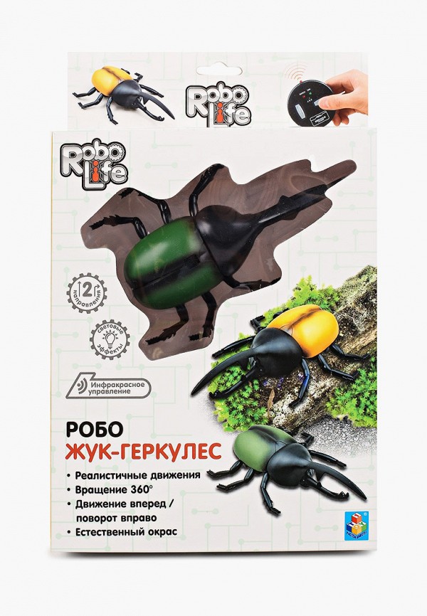 

Игрушка радиоуправляемая Robolife, Зеленый, Жук-геркулес