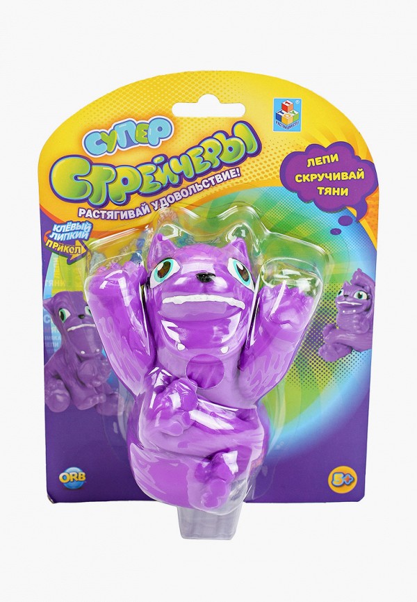 

Слайм 1Toy, Фиолетовый, 1TOY Супер Стрейчеры Тяни хвост, тянущаяся игрушка