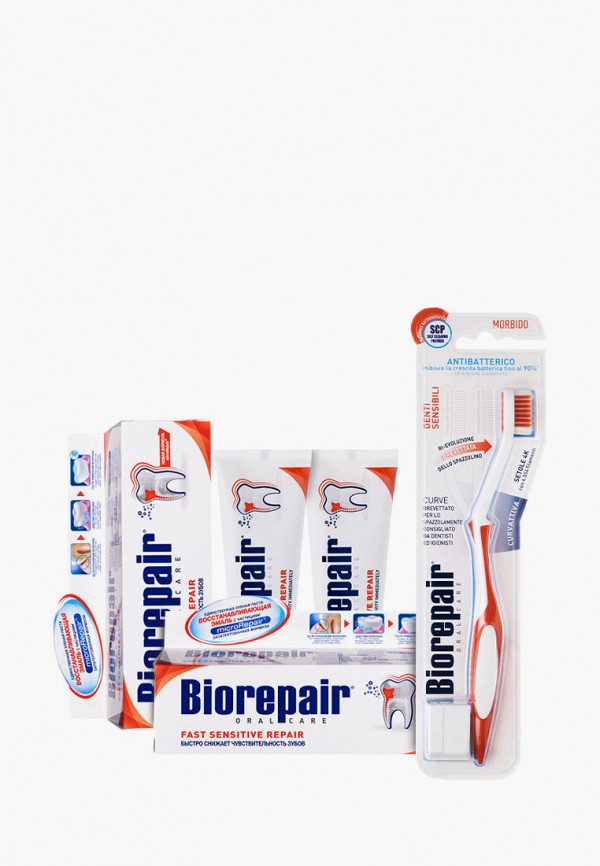 

Набор для ухода за полостью рта Biorepair, Белый, 2*75 мл