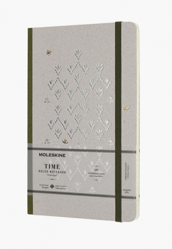 

Блокнот Moleskine, Серый, Time 13х21 см в линию