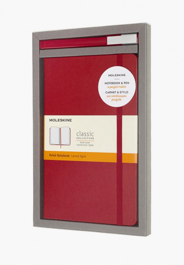 

Набор Moleskine, Красный, Classic (Блокнот + Ручка)