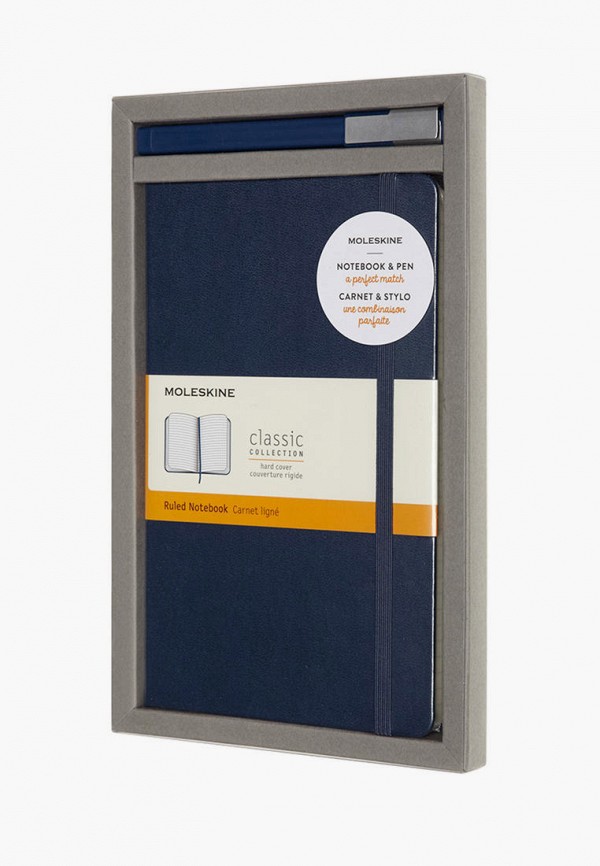 

Набор Moleskine, Синий, Classic (Блокнот + Ручка)