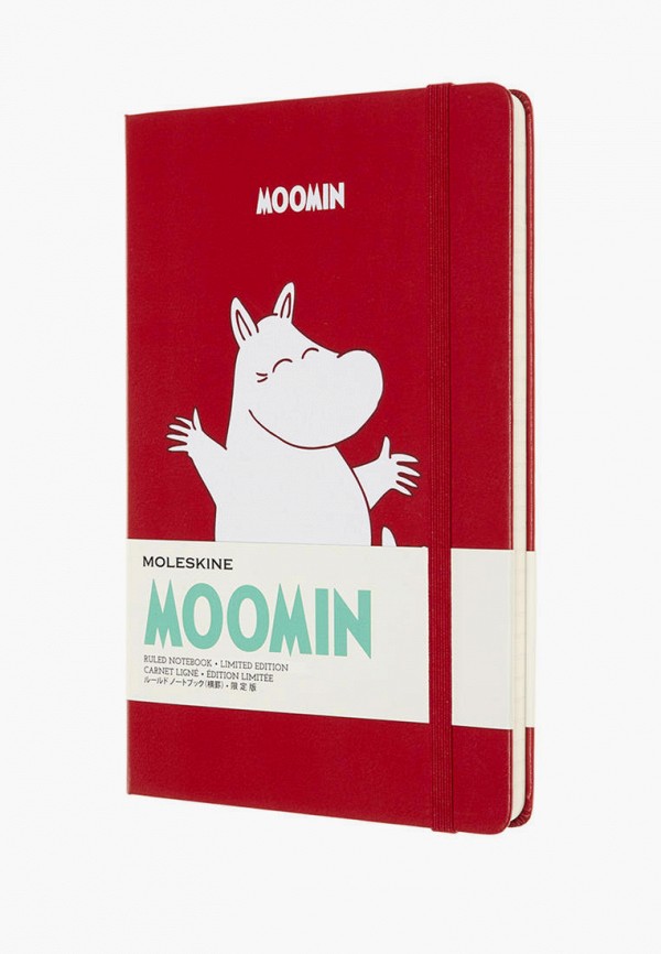 

Блокнот Moleskine, Красный, Moomin 13х21 см в линию