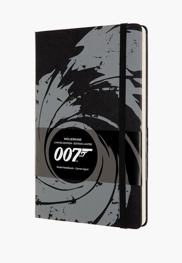 

Блокнот Moleskine, Черный, James Bond 13х21 см в линию