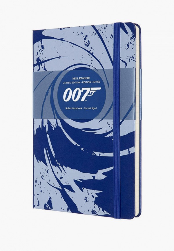 

Блокнот Moleskine, Синий, James Bond 13х21 см в линию
