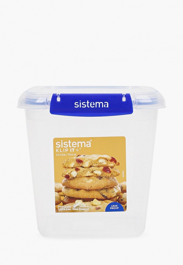 

Контейнер для хранения продуктов Sistema, Прозрачный, KLIP IT+, 2,2 л
