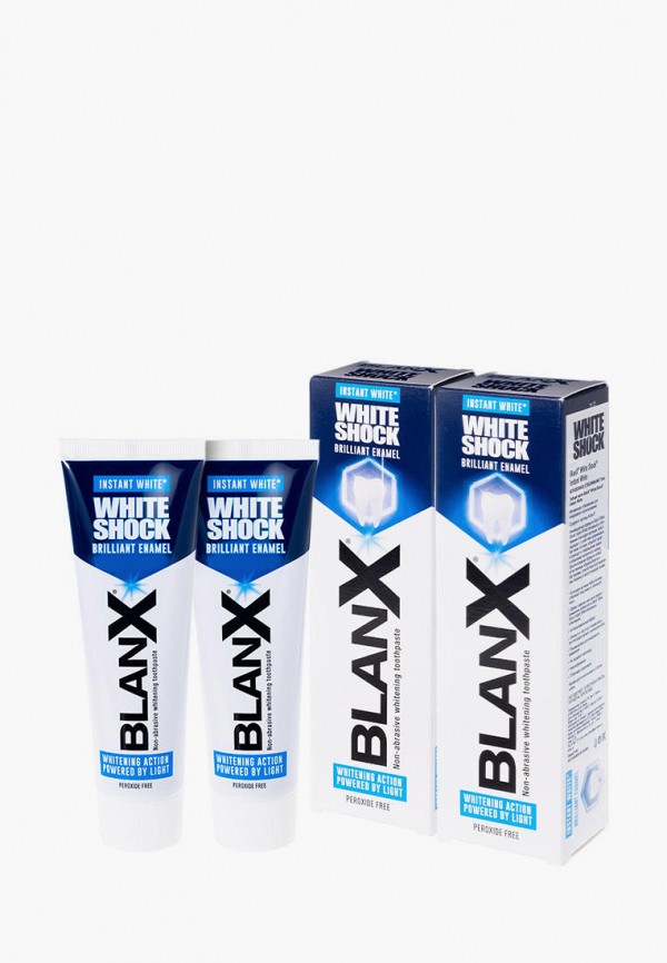 

Комплект зубных паст Blanx, Синий, 2*75 мл