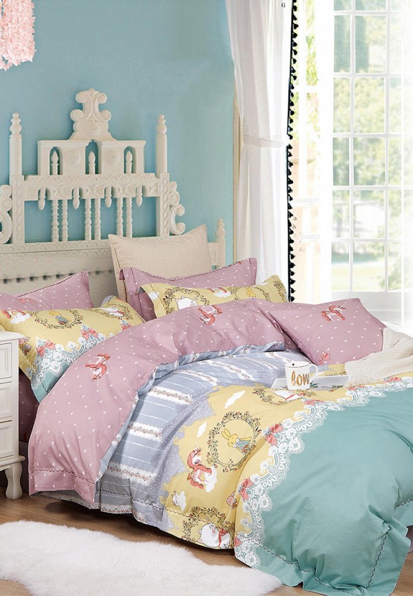 

Постельное белье 1,5-спальное Bellehome, Разноцветный, Сказочные сны