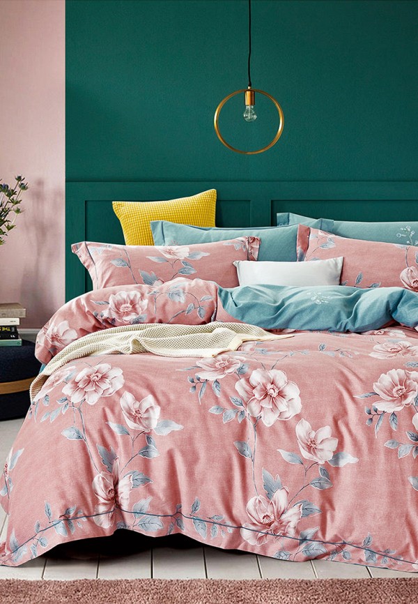 

Постельное белье Евро Bellehome, Розовый, Кэнди