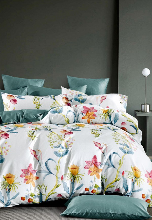 

Постельное белье Евро Bellehome, Белый, Лилиани