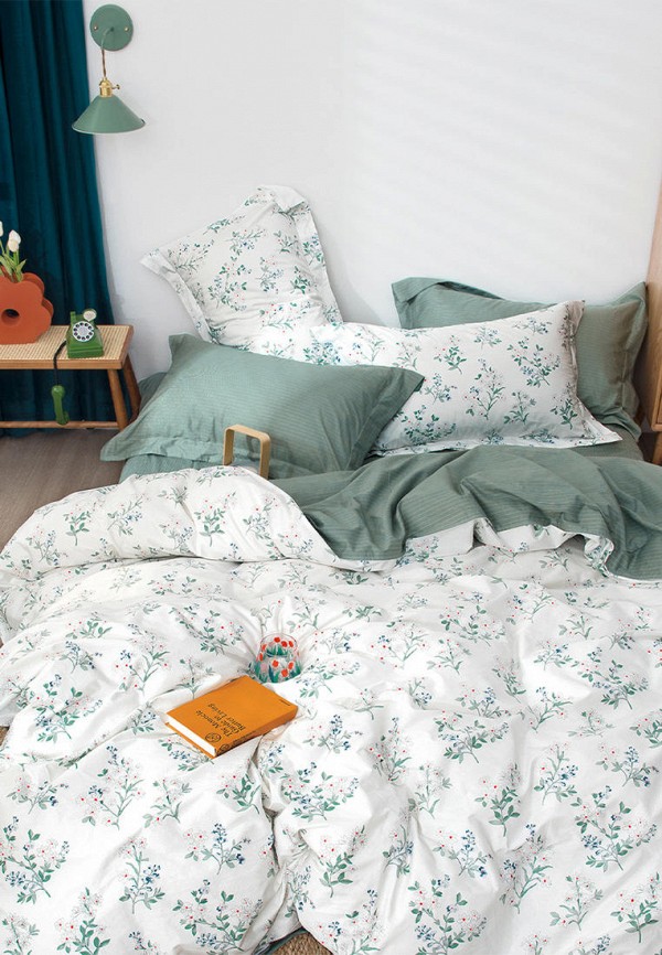 

Постельное белье Евро Bellehome, Белый, Прованс