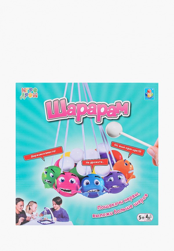 

Игра настольная 1Toy, Разноцветный, "Шарарам", 26,5х26,5х6,5 см
