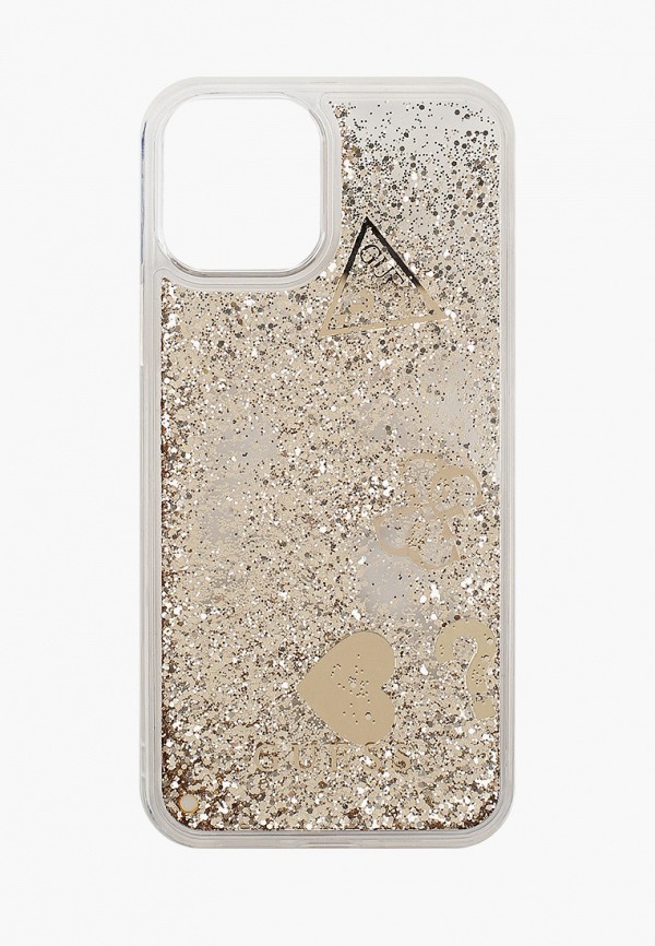 

Чехол для iPhone Guess, Золотой, 12/12 Pro (6.1), Liquid Glitter Charms Gold
