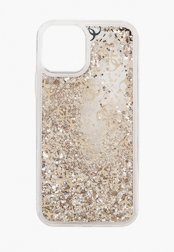 

Чехол для iPhone Guess, Золотой, 12/12 Pro (6.1), Liquid Glitter 4G Gold