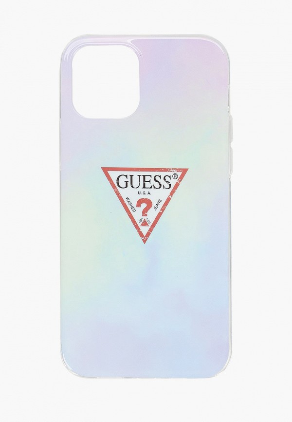 

Чехол для iPhone Guess, Разноцветный, 12/12 Pro (6.1), PC/TPU TIE & DYE Blue