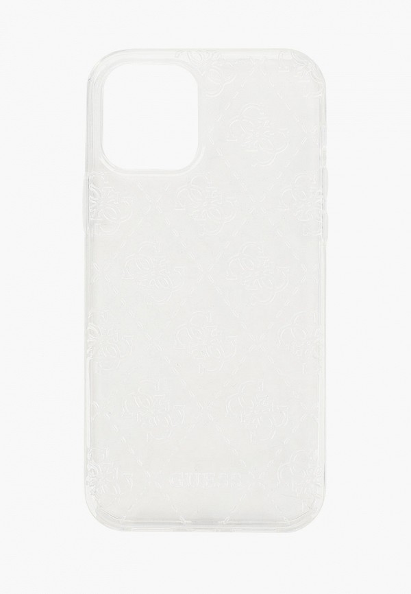 

Чехол для iPhone Guess, Прозрачный, 12/12 Pro (6.1), PC/TPU 4G 3D raised Transparent