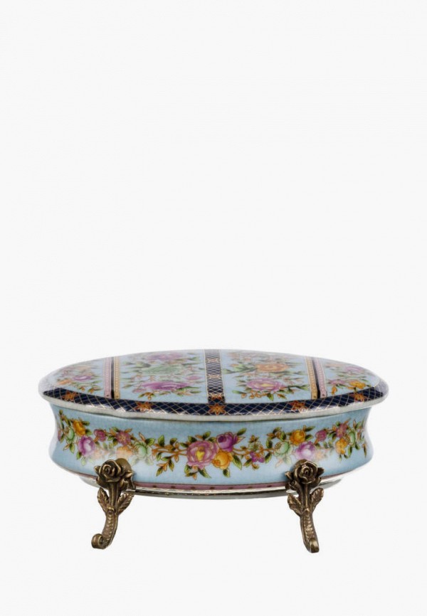 

Шкатулка декоративная Glasar, Голубой, 11х7х18 см