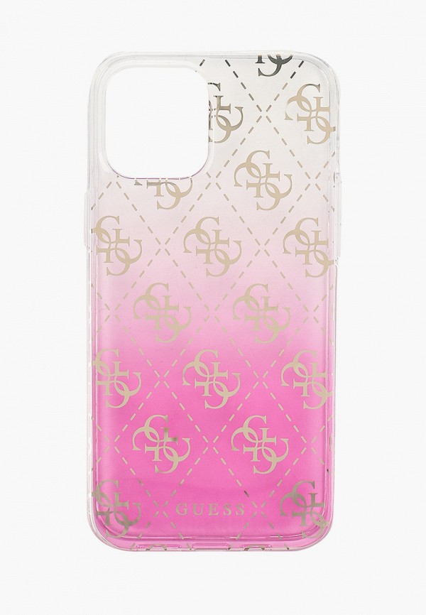 

Чехол для iPhone Guess, Розовый, 12 Pro Max (6.7), PC/TPU 4G Gradient Pink