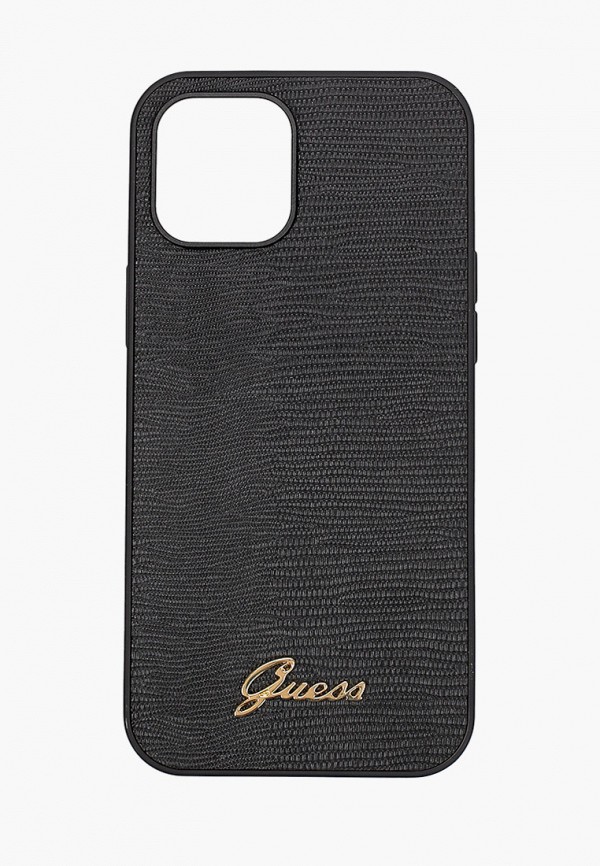 

Чехол для iPhone Guess, Черный, 12 Pro Max (6.7), PU Animal Lizard with metal logo Black