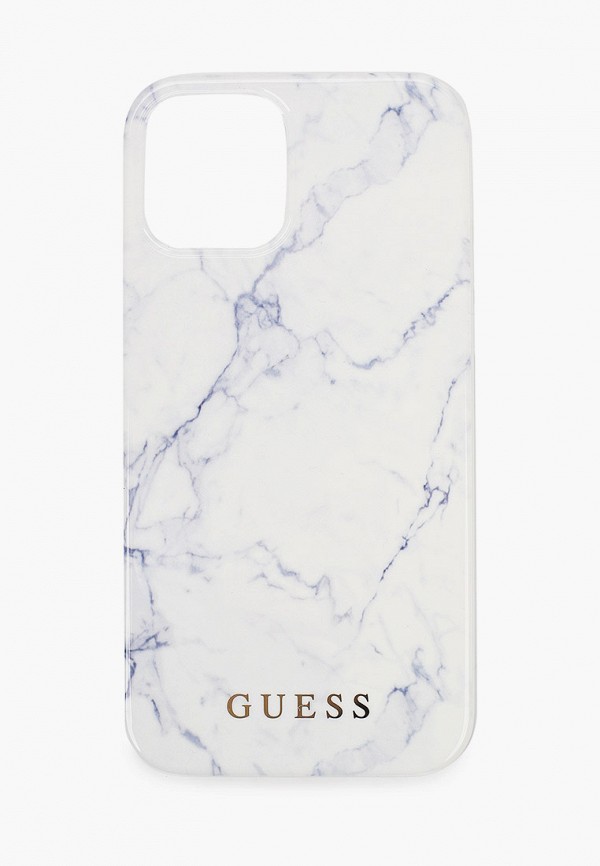 

Чехол для iPhone Guess, Белый, 12/12 Pro (6.1), PC/TPU Marble Design Hard White