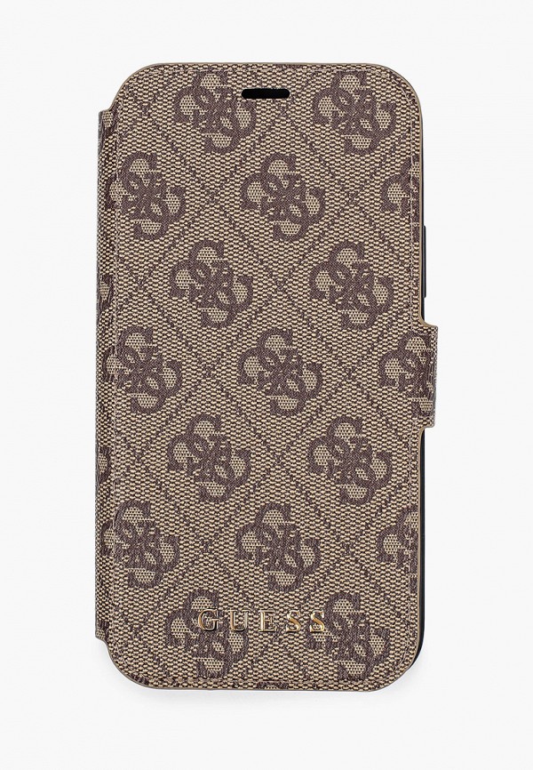 

Чехол для iPhone Guess, Коричневый, 12/12 Pro (6.1), PU 4G collection Brown/Black
