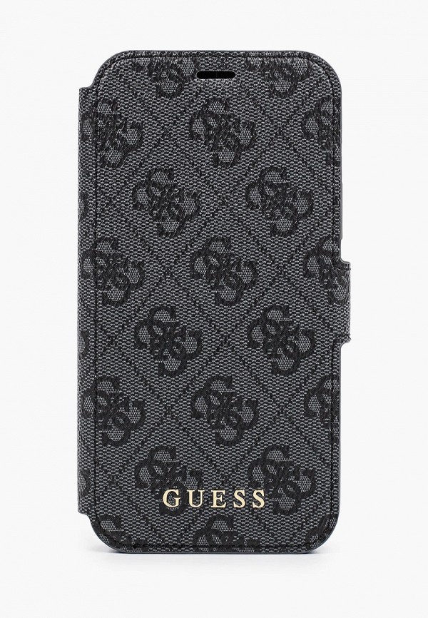 

Чехол для iPhone Guess, Серый, 12/12 Pro (6.1), PU 4G collection Grey/Black