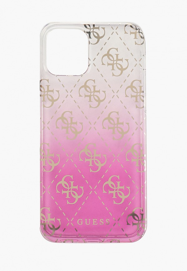 

Чехол для iPhone Guess, Розовый, 12/12 Pro (6.1), PC/TPU 4G Gradient Pink